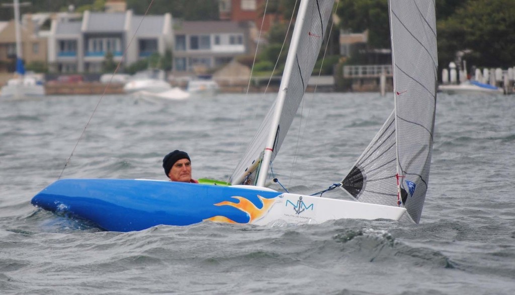 Stephen Churm in the 2.4mR at Sail Sydney - Macquarie Access Worlds 2012 © David Staley - copyright